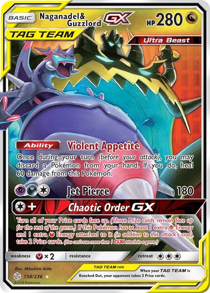 Image for Naganadel & Guzzlord GX (158/236) (SM12) - Pokemon