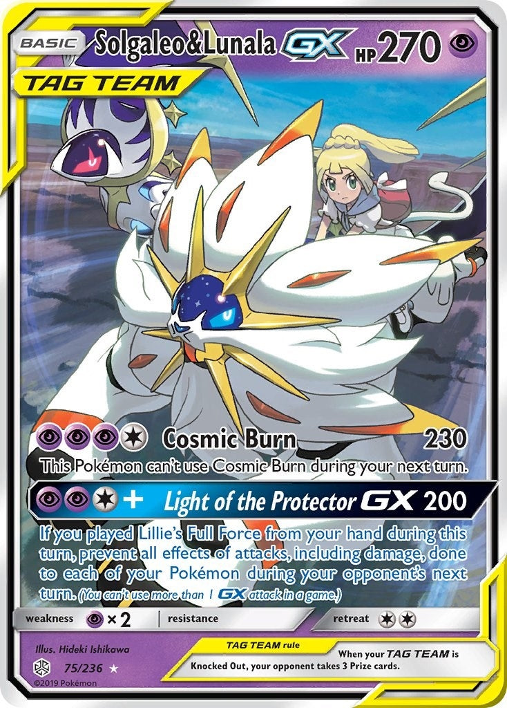 Solgaleo & Lunala GX (75/236) (SM12)