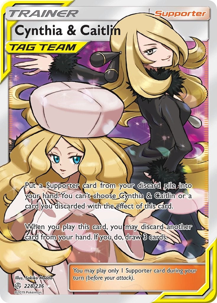 Cynthia & Caitlin (Full Art) (228/236) (SM12)