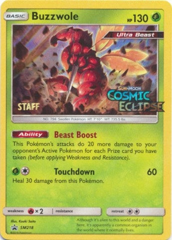 Image for Buzzwole - SM218 (Prerelease) [Staff] (SM218) (SMP) - Pokemon
