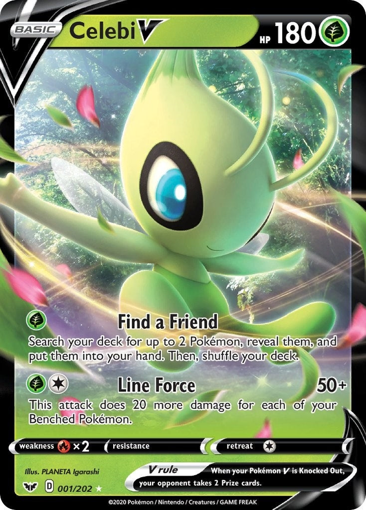 Image for Celebi V (001/202) (SWSH01) - Pokemon