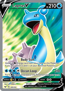 Image for Lapras V (Full Art) (189/202) (SWSH01) - Pokemon