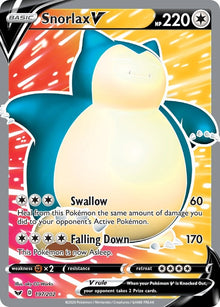 Image for Snorlax V (Full Art) (197/202) (SWSH01) - Pokemon
