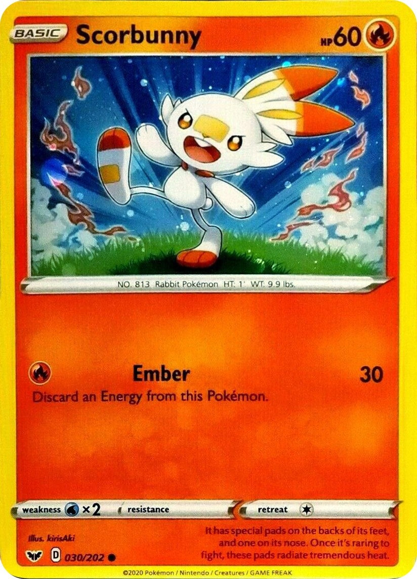 Image for Scorbunny - 030/202 (Cosmos Holo) (030/202) (BLE) - Pokemon