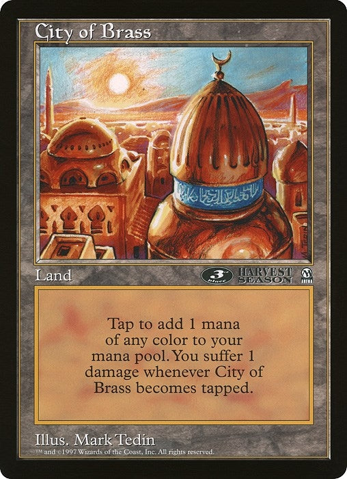 Image for City of Brass (3rd Place) (Arena League) - Magic: The Gathering