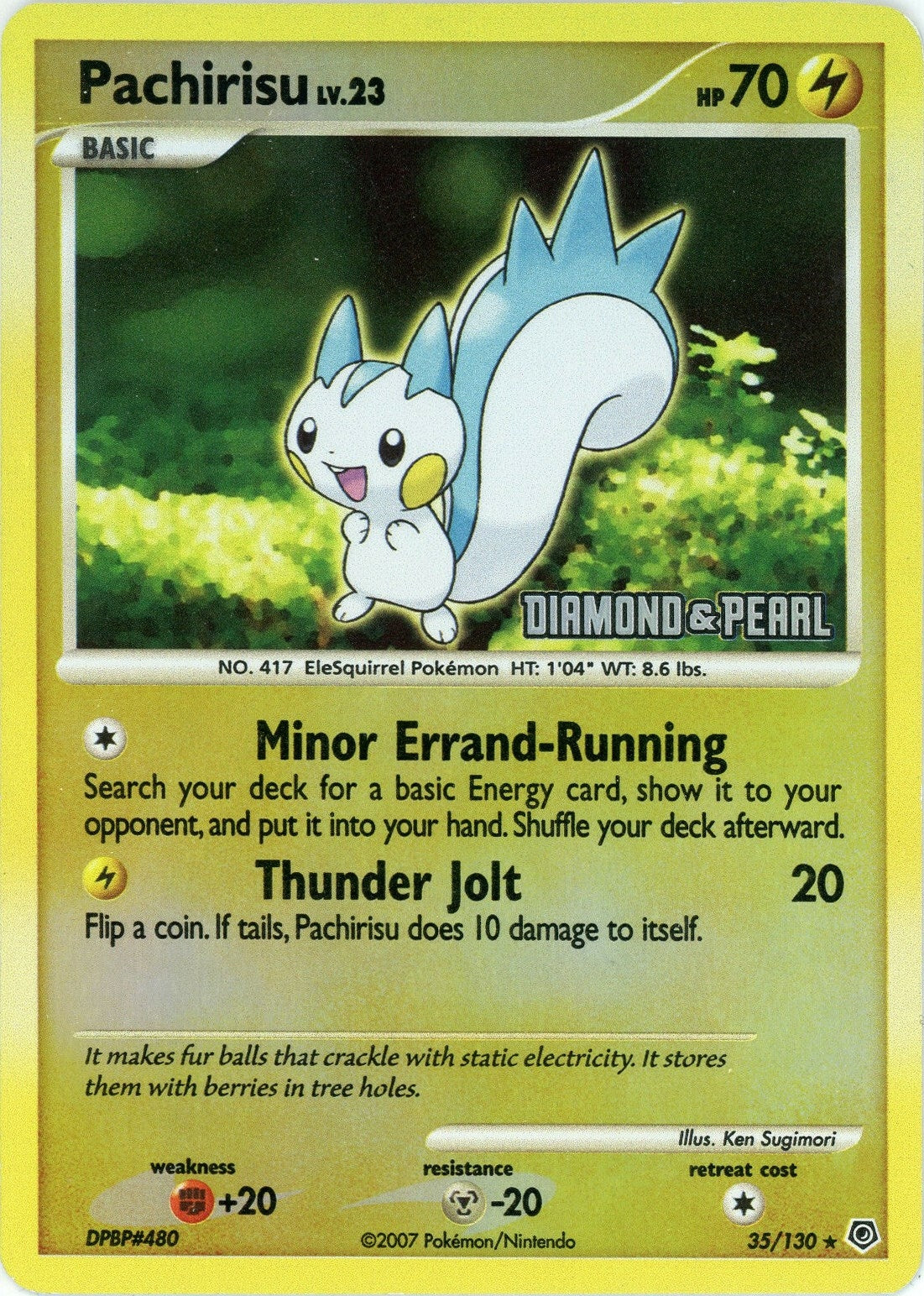 Image for Pachirisu - 35/130 [Diamond & Pearl] (035/130) (BKP) - Pokemon