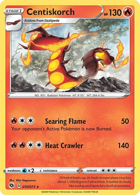 Image for Centiskorch (10/73) (CHP) - Pokemon