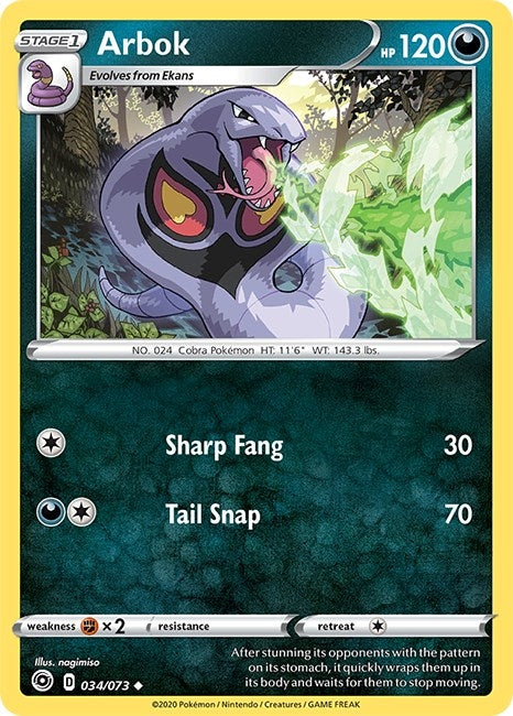 Image for Arbok (34/73) (CHP) - Pokemon