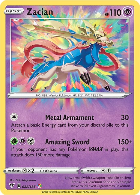 Image for Zacian (082/185) (SWSH04) - Pokemon