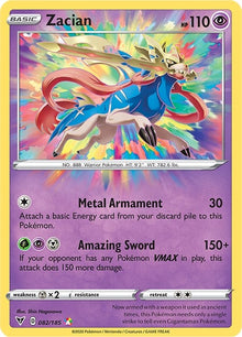Image for Zacian (082/185) (SWSH04) - Pokemon