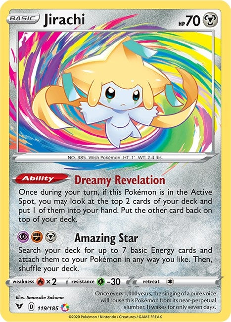 Image for Jirachi (119/185) (SWSH04) - Pokemon