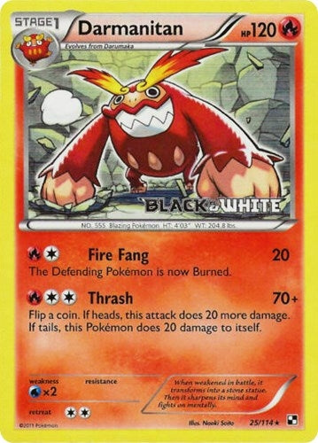 Image for Darmanitan - 25/114 (Prerelease) (25/114) (PR) - Pokemon