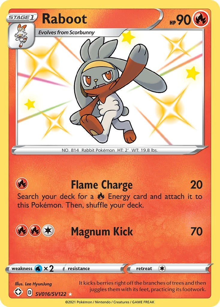 Image for Raboot (SV016/SV122) (SHFSV) - Pokemon
