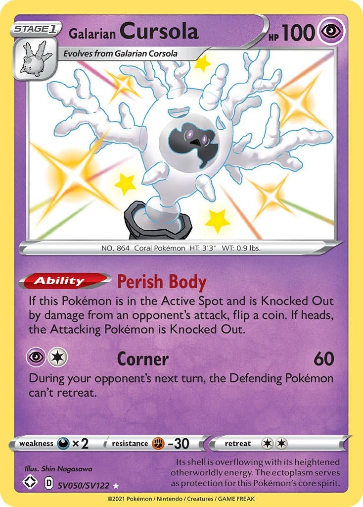 Image for Galarian Cursola (SV050/SV122) (SHFSV) - Pokemon