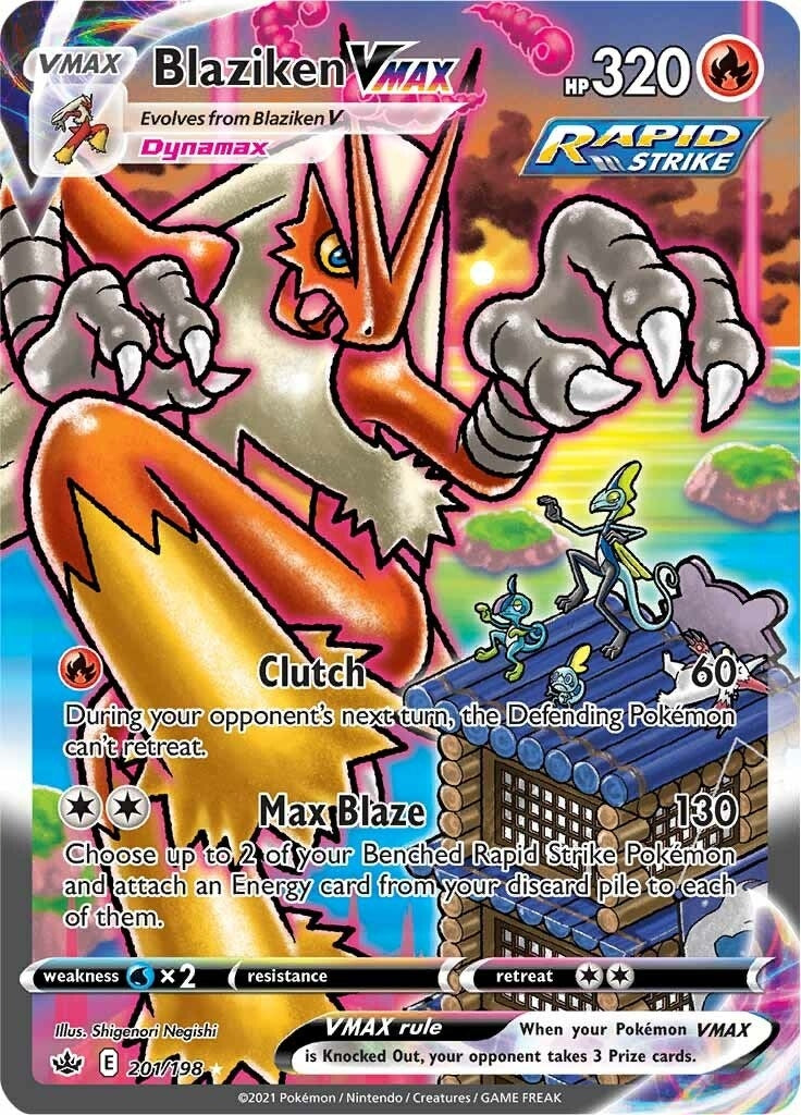 Blaziken VMAX (Alternate Art Secret) (201/198) (SWSH06)