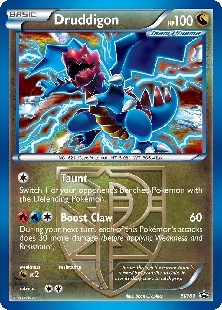 Image for Druddigon (Team Plasma) - BW80 (Cosmos Holo) (BW80) (PR) - Pokemon