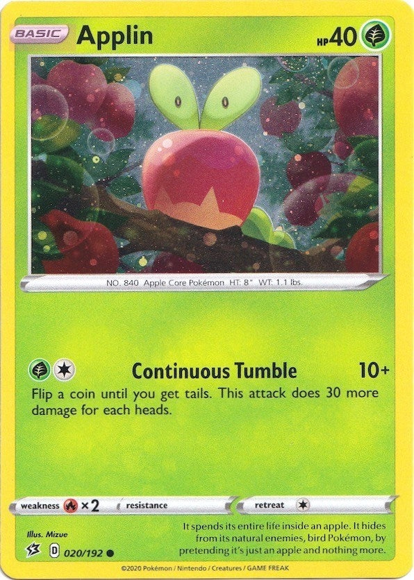 Image for Applin - 020/192 (Cosmos Holo) (020/192) (BLE) - Pokemon