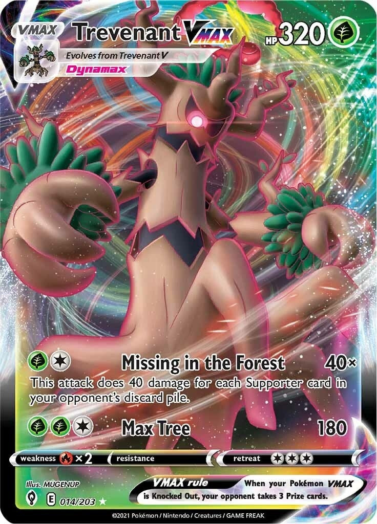 Image for Trevenant VMAX (014/203) (SWSH07) - Pokemon