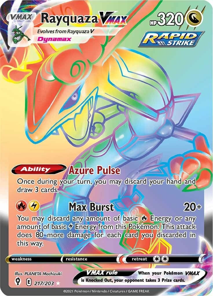Rayquaza VMAX (Secret) (217/203) (SWSH07)