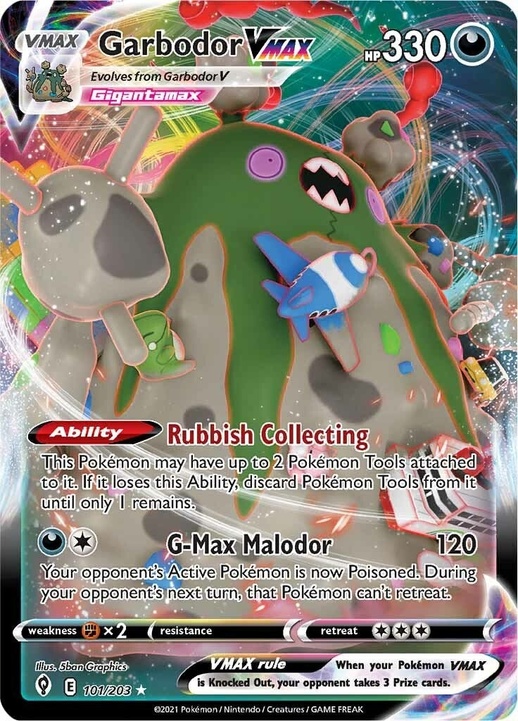 Image for Garbodor VMAX (101/203) (SWSH07) - Pokemon