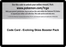 Image for Code Card - Evolving Skies Booster Pack - Pokemon