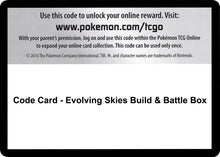 Image for Code Card - Evolving Skies Build & Battle Box - Pokemon