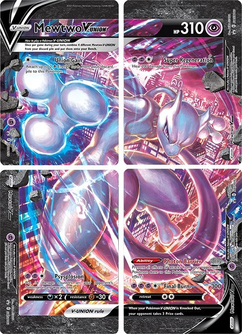 Mewtwo V-UNION [Set of 4] (SWSD)