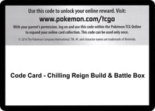 Image for Code Card - Chilling Reign Build & Battle Box - Pokemon