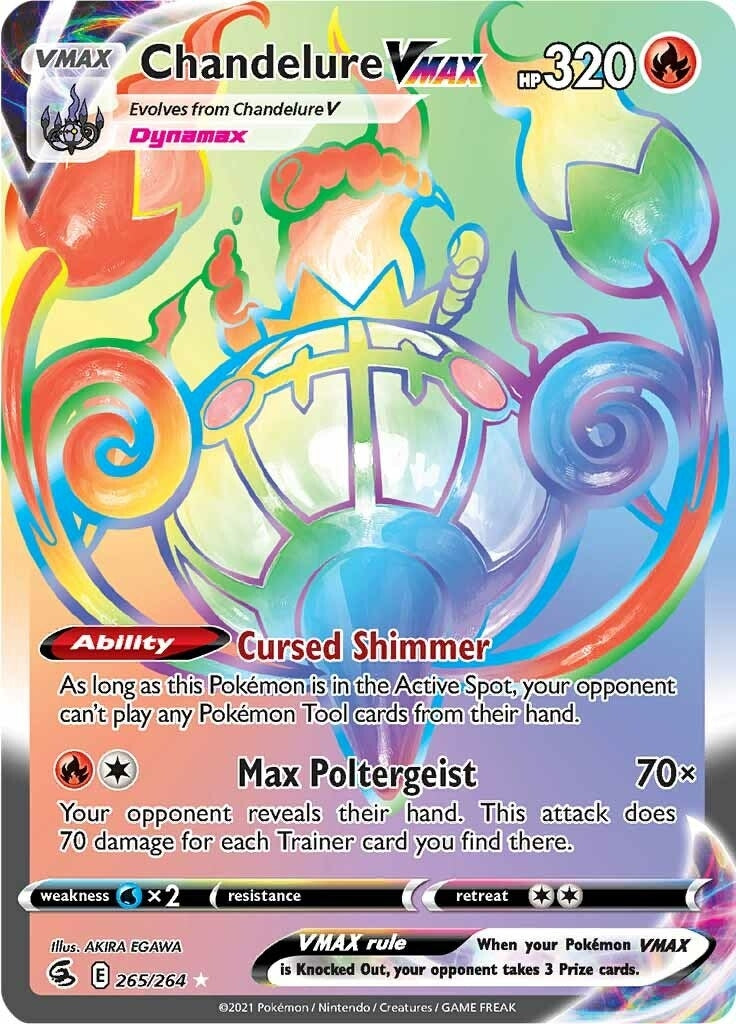 Image for Chandelure VMAX (Secret) (265/264) (SWSH08) - Pokemon