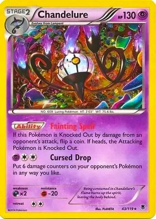 Image for Chandelure - 43/119 (Cosmos Holo) (043/119) (BLE) - Pokemon