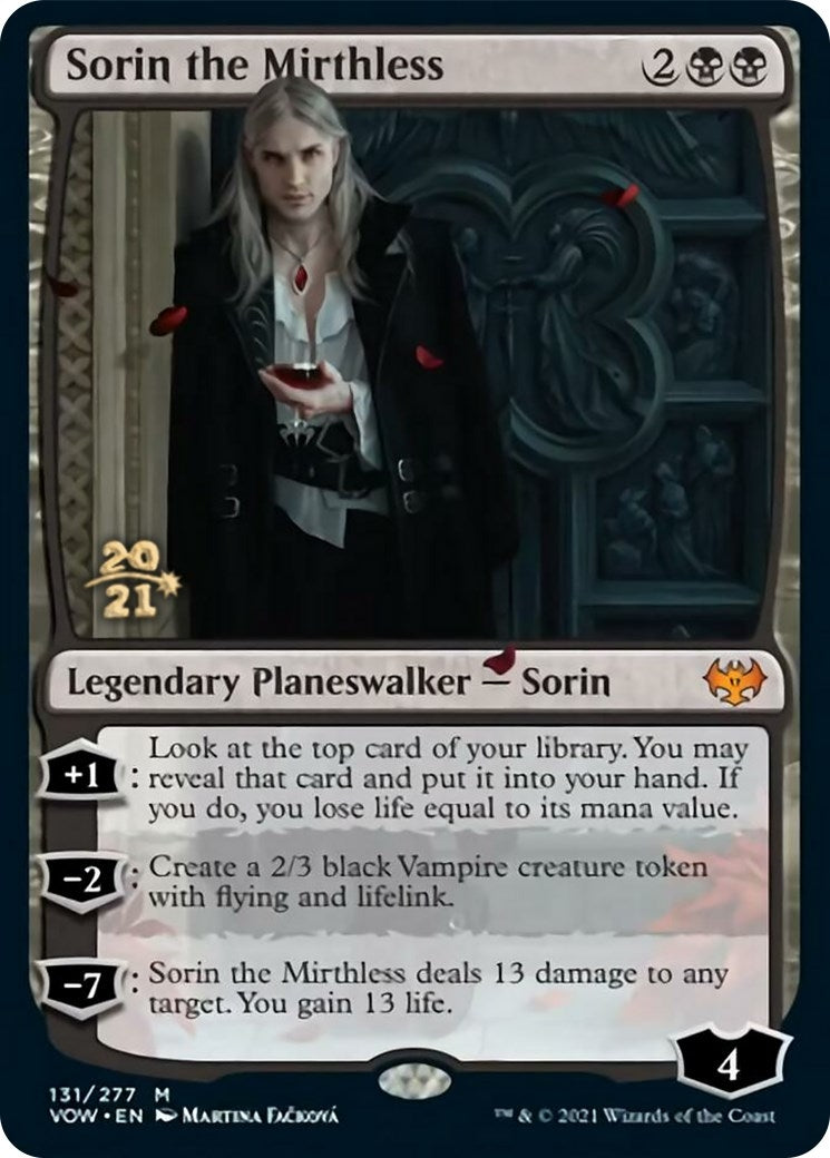 Sorin the Mirthless [Innistrad: Crimson Vow Prerelease Promos]