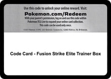Image for Code Card - Fusion Strike Elite Trainer Box - Pokemon
