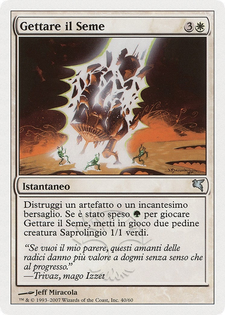 Image for Seed Spark (Italian) - "Gettare il Seme" (J40) [Magic Encyclopedia 2005 (Salvat/Hachette)] - Magic: The Gathering
