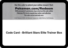 Image for Code Card - Brilliant Stars Elite Trainer Box - Pokemon