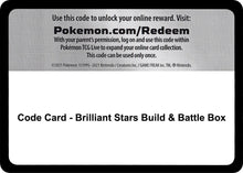 Image for Code Card - Brilliant Stars Build & Battle Box - Pokemon