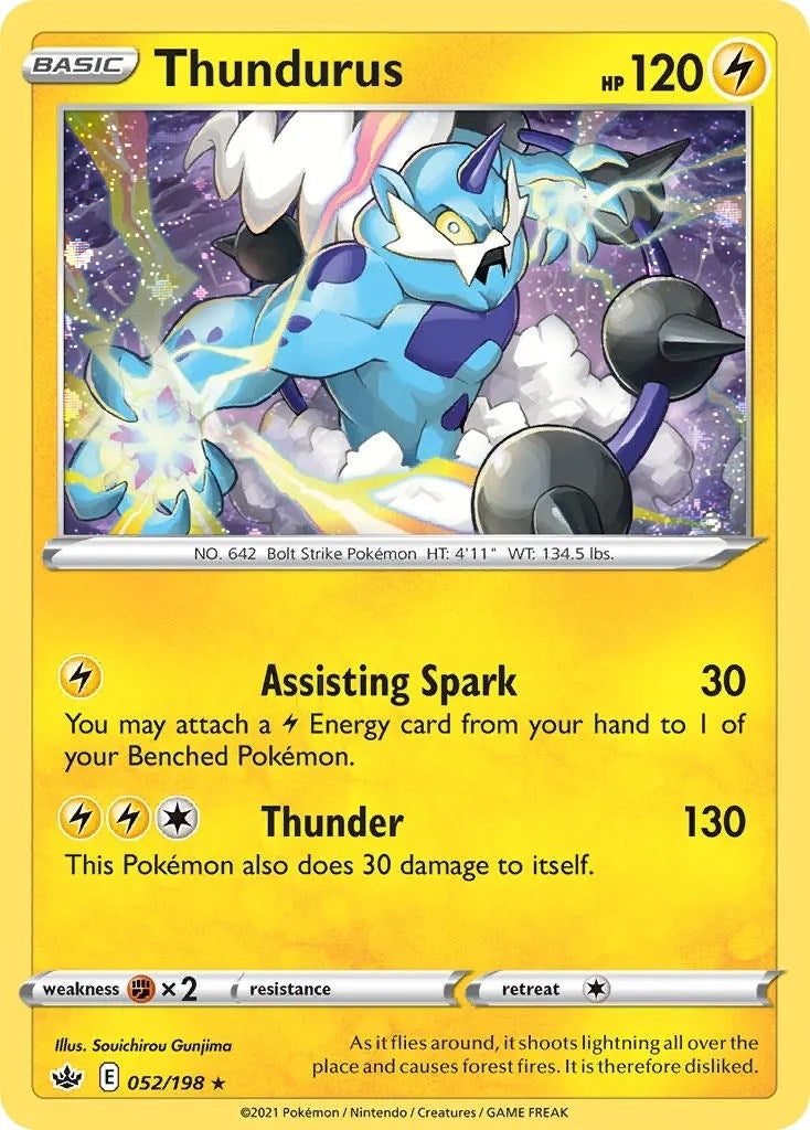 Image for Thundurus - 052/198 (Cosmos Holo) (052/198) (BLE) - Pokemon