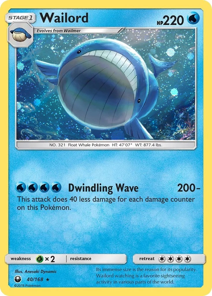 Image for Wailord - 40/168 (Cosmos Holo) (040/168) (BLE) - Pokemon