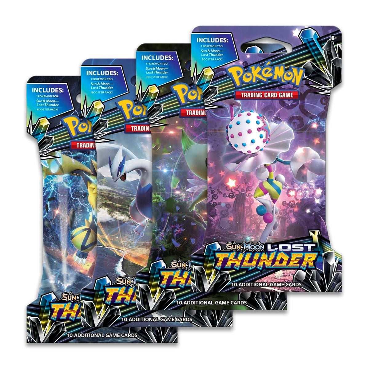 Image for Lost Thunder Sleeved Booster Pack Art Bundle [Set of 4] - Pokemon