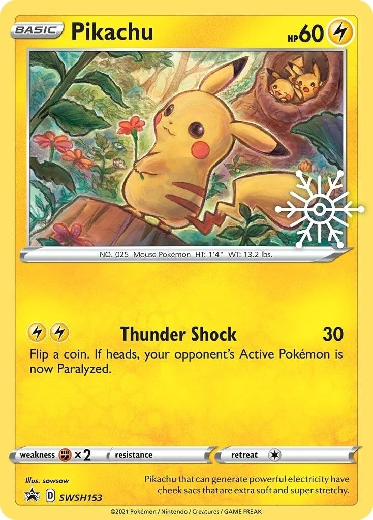 Pikachu - SWSH153 (Holiday Calendar) (SWSH153) (SWSD)