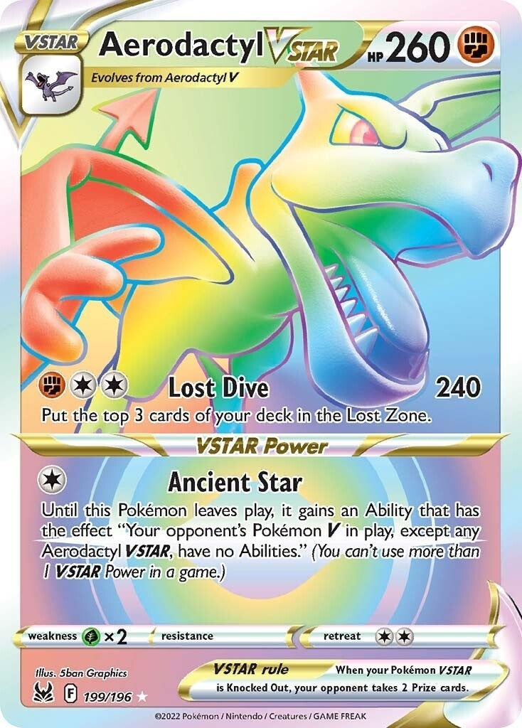 Aerodactyl VSTAR (Secret) (199/196) (SWSH11)