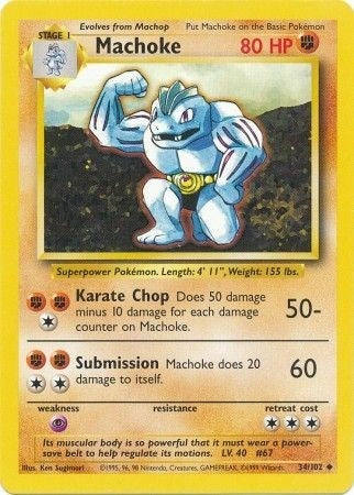 Image for Machoke (034/102) (BS) - Pokemon