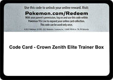Image for Code Card - Crown Zenith Elite Trainer Box - Pokemon
