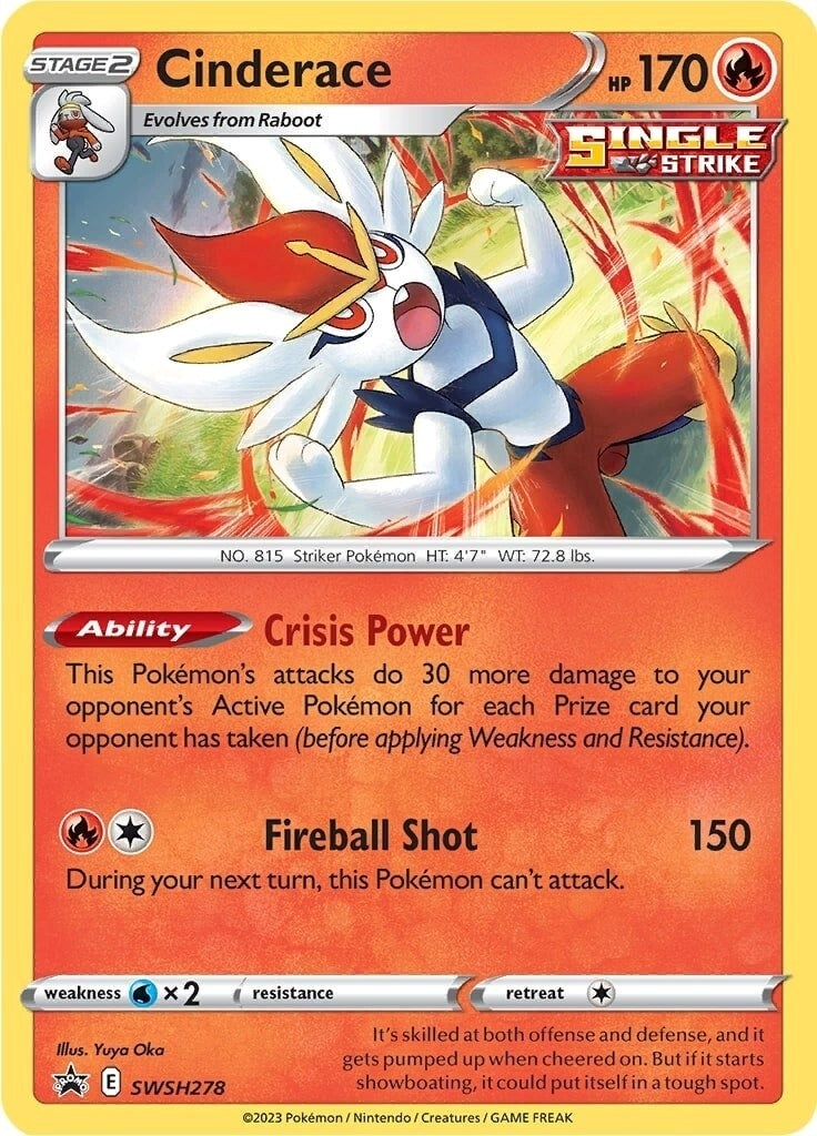 Image for Cinderace - SWSH278 (SWSH278) (SWSD) - Pokemon