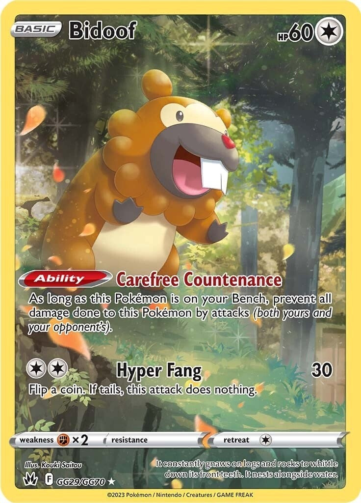 Image for Bidoof (GG29/GG70) (CRZ:GG) - Pokemon