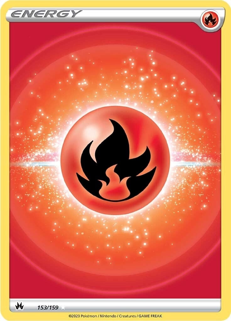 Image for Fire Energy (Texture Full Art) (153/159) (CRZ) - Pokemon