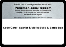 Image for Code Card - Scarlet & Violet Build & Battle Box - Pokemon