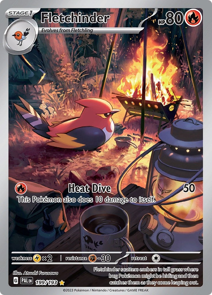 Image for Fletchinder (199/193) (PAL) - Pokemon