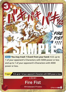 Fire Fist (OP03-018) [Pillars of Strength]