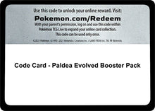 Image for Code Card - Paldea Evolved Booster Pack - Pokemon