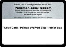 Image for Code Card - Paldea Evolved Elite Trainer Box - Pokemon